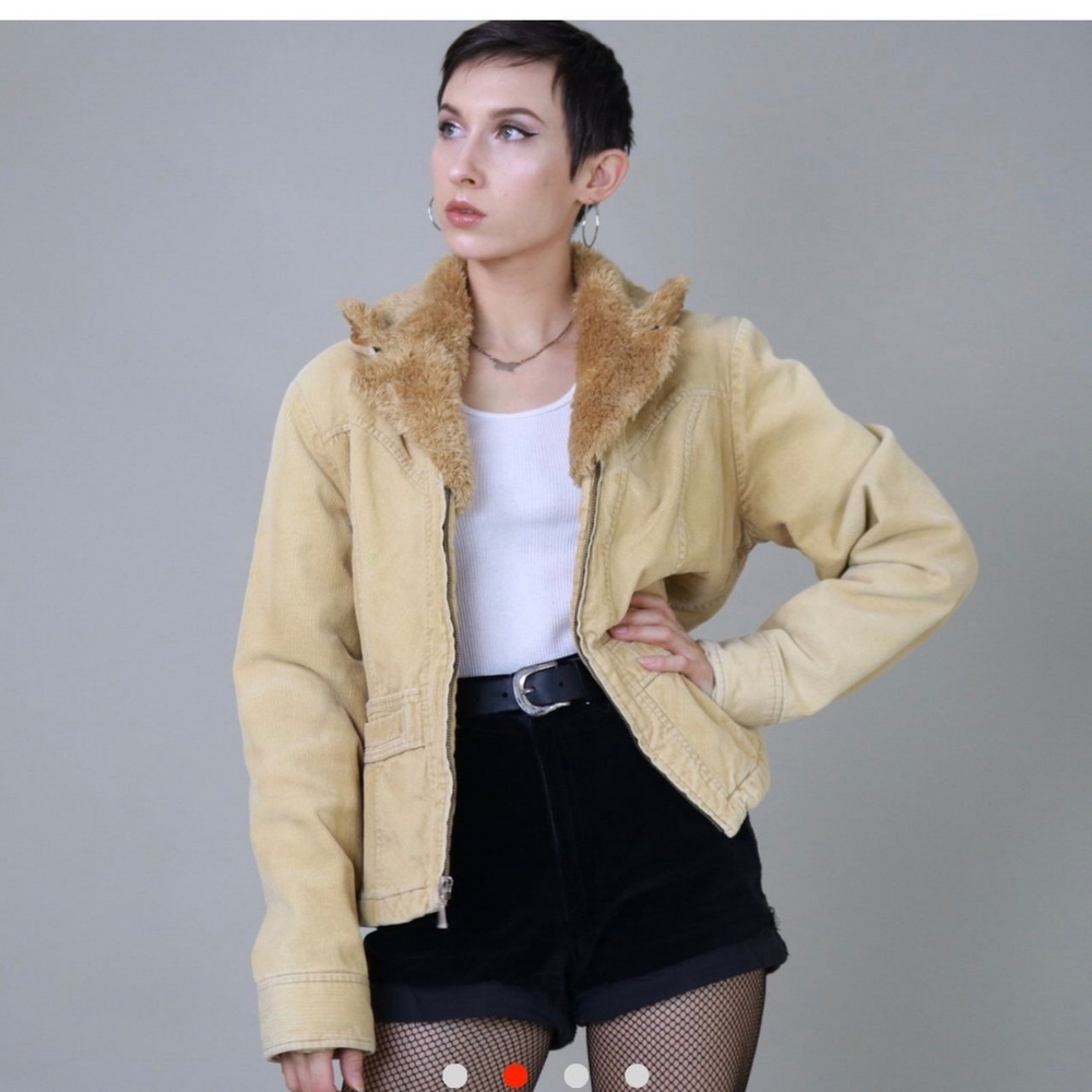 Vintage Faux shearling jacket!